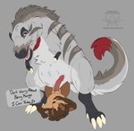 5_fingers anatomically_correct anatomically_correct_genitalia anatomically_correct_penis animal_genitalia animal_penis anthro anthro_on_feral arm_markings aroused balls barely_visible_genitalia barely_visible_pussy bear_ears belly bestiality big_dom_small_sub big_penis biped brown_arms brown_body brown_ears brown_feathers brown_fur brown_hands brown_legs cheek_markings claws cowgirl_position dialogue digitigrade dominant duo erection eyebrows facial_markings feathers feet female female_on_top feral finger_claws fingers from_front_position fur genitals grey_body grey_feathers hair head_markings humanoid_genitalia humanoid_pussy interspecies larger_female larger_feral lying male male/female male_anthro male_feral male_on_bottom mane mane_hair markings monotone_background monotone_body monotone_feathers monotone_feet monotone_fur monotone_genitals monotone_hands monotone_penis multicolored_body multicolored_fur nude on_back on_bottom on_ground on_top open_mouth overweight overweight_anthro penis plantigrade pussy red_body red_feathers sex sheath simple_background size_difference slightly_chubby smaller_anthro smaller_male standing standing_over tan_balls tan_belly tan_body tan_fur teeth text three-quarter_view ursine_ears ursine_genitalia ursine_penis white_body white_feathers boarteeth third-party_edit kuruk_(character) mire_(boarteeth) bear brown_bear dinosaur grizzly_bear mammal nanuqsaurus prehistoric_species reptile scalie theropod tyrannosaurid tyrannosauroid ursidae ursine 2025 digital_drawing_(artwork) digital_media_(artwork) english_text hi_res sketch