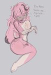 anthro defloration dialogue female floppy_ears freckles lop_ears mini_lop nervous piercing shy sitting sitting_on_another solo pixxibunny pixxi_(pixxibunny) domestic_rabbit holland_lop lagomorph leporid lop_rabbit mammal oryctolagus rabbit colored_sketch sketch