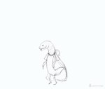 anthro biped cheering cloak clothing female simple_background solo stretching white_background carniscorner elden_ring fromsoftware zorayas manserpent reptile scalie snake 2022 2d_animation animated digital_media_(artwork) frame_by_frame short_playtime sketch