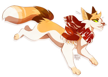 ambiguous_gender feral green_eyes open_mouth paws simple_background solo teeth tongue white_background maplespyder apple_(nifty-senpai) domestic_cat felid feline felis mammal 2015 digital_media_(artwork)
