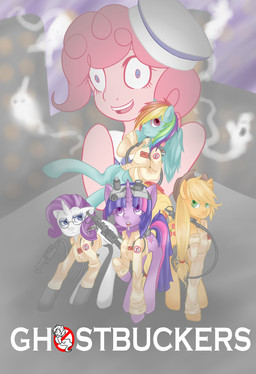 blue_eyes clothing cosplay eyewear female glasses green_eyes group hat headgear headwear horn open_mouth purple_eyes smile wings sorenbrian friendship_is_magic ghostbusters hasbro my_little_pony mythology applejack_(mlp) pinkie_pie_(mlp) rainbow_dash_(mlp) rarity_(mlp) twilight_sparkle_(mlp) equid equine ghost horse mammal mythological_creature mythological_equine pegasus pony spirit unicorn absurd_res hi_res