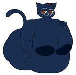 2024 anthro areola bedroom_eyes belly bent_over big_areola big_belly big_breasts big_butt blue_body breasts butt chip_at_night collarbone digital_media_(artwork) domestic_cat felid feline felis female front_view hair hand_on_belly highlights_(coloring) huge_belly huge_breasts huge_butt huge_hips looking_at_viewer mae_borowski mammal narrowed_eyes navel night_in_the_woods nipples notched_ear nude obese obese_anthro obese_female orange_eyes overweight overweight_anthro overweight_female puffy_areola red_highlights seductive simple_background smile solo standing thick_thighs venus_figure whiskers white_background wide_hips yellow_sclera
