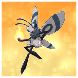 2_toes 3_fingers abstract_background antennae_(anatomy) anthro big_eyes blue_eyes elemental_manipulation feet fingers fire fire_manipulation flying fur grey_body grey_fur happy insect_wings lepidopteran_wings male multicolored_body multicolored_fur neck_tuft nude smile solo toes toony tuft two_tone_body two_tone_fur wings cosmicspitfire arthropod insect lepidopteran moth 1:1 2022 absurd_res digital_media_(artwork) hi_res