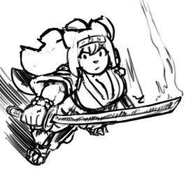 anthro asian_clothing big_breasts breasts cleavage clothed clothing east_asian_clothing female hair japanese_clothing long_hair loose_sleeves melee_weapon miko_outfit neutral_expression paws shrine_maiden shrine_priestess simple_background solo sword weapon white_background noahdoesart mirumi_(noahdoesart) canid canine fox mammal black_and_white hi_res monochrome
