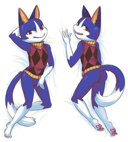 5_toes anthro arms_bent bedding bedding_background blue_body blue_ears blue_fur bottomless bottomless_anthro bottomless_male butt clothed clothing dakimakura dipstick_tail feet fur gloves_(marking) hindpaw humanoid_feet leg_markings looking_at_viewer male male_anthro markings multicolored_body multicolored_fur multiple_poses noseless open_mouth open_smile pawpads paws pink_pawpads plantigrade pose pupils red_eyes seductive shirt shirt_only simple_background sleeveless_shirt sleeveless_turtleneck slit_pupils smile smiling_at_viewer socks_(marking) solo sweater tail tail_markings teeth toes topwear topwear_only turtleneck white_background white_body white_fur white_sclera reality_undoer animal_crossing nintendo rover_(animal_crossing) domestic_cat felid feline felis mammal 2016 dakimakura_design digital_drawing_(artwork) digital_media_(artwork) multiple_images shaded