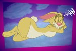 anthro eyes_closed fur male scut_tail short_tail sleeping smile solo sound_effects tail vowelless vowelless_sound_effect whiskers yellow_body yellow_fur zzz gavanzude disney winnie_the_pooh_(franchise) rabbit_(winnie_the_pooh) lagomorph leporid mammal rabbit hi_res