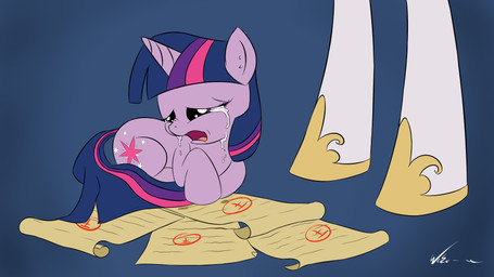 2013 crying cutie_mark english_text equine female feral friendship_is_magic fur hair horn horse lying mammal multi-colored_hair my_little_pony neko-me open_mouth pony princess_celestia_(mlp) purple_eyes purple_fur text twilight_sparkle_(mlp) unicorn
Rating: Safe
Score: 2
User: Falord
Date: September 11, 2013