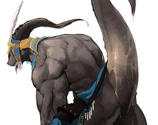 anthro bodily_fluids butt cum cum_on_butt genital_fluids male muscular muscular_anthro muscular_male nude raised_tail rear_view red_eyes simple_background solo tail unknown_artist final_fantasy final_fantasy_xiv final_fantasy_xiv_(legacy) square_enix amalj'aa scalie source_request