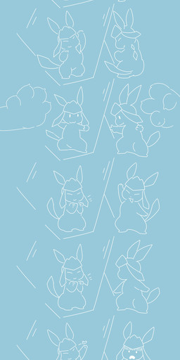 altered_reflection ambiguous_anthro ambiguous_gender anthro bar_emanata biped clapping claws duo emanata eyes_closed featureless_crotch finger_claws heart_symbol humor kemono looking_at_another looking_at_viewer nude nude_anthro one_eye_closed open_mouth open_smile pose reflection rock_paper_scissors semi-anthro smile standing wink nacl_chicken nintendo pokemon canid eeveelution generation_4_pokemon glaceon mammal pokemon_(species) 2025 absurd_res comic digital_media_(artwork) hi_res monochrome