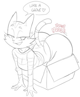 4_fingers all_fours anthro arm_support bedroom_eyes big_breasts big_butt big_ears big_iris biped black_text bottom_heavy bottomwear box breasts bubble_butt butt butt_cleavage cheek_tuft clothed clothed_anthro clothed_female clothing container dialogue extended_arms eyebrows eyelashes facial_markings facial_tuft female fingers forward_arm_support fully_clothed fully_clothed_anthro fully_clothed_female fur fur_tuft half-closed_eyes head_markings heart_after_text heart_symbol high-angle_view huge_butt humanoid_hands in_box in_container iris long_eyelashes looking_aside markings mature_anthro mature_female monotone_background motion_lines motion_outline narrowed_eyes no_pupils open_mouth open_smile pants pattern_clothing pattern_shirt pattern_t-shirt pattern_topwear pointy_ears prick_ears seductive shaking_butt shirt simple_background smile solo sound_effects speech_bubble striped_body striped_clothing striped_face striped_fur striped_markings striped_shirt striped_t-shirt striped_tail striped_topwear stripes t-shirt tail tail_markings talking_to_self text text_with_heart thick_eyebrows thick_thighs three-quarter_view topwear tuft white_background white_heart white_speech_bubble dbaru litterbox_comics fran_(litterbox_comics) domestic_cat felid feline felis mammal tabby_cat 2026 black_and_white digital_drawing_(artwork) digital_media_(artwork) english_text hi_res monochrome spot_color