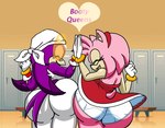 backless_clothing backless_dress big_butt butt butt_slam clothed clothing dress duo exposed_ass female gesture high_five panties petticoat underwear upskirt white_clothing white_panties white_underwear wide_hips roga141 sega sonic_riders sonic_the_hedgehog_(series) amy_rose wave_the_swallow avian bird eulipotyphlan hedgehog hirundinid mammal oscine passerine swallow_(bird) absurd_res hi_res