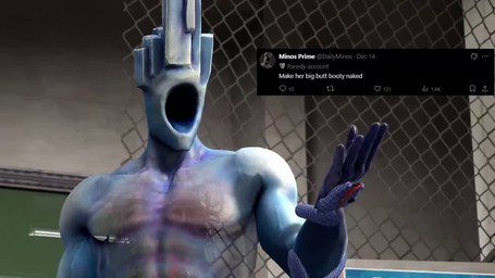 big_breasts blood bodily_fluids breasts clothed clothing covering covering_breasts covering_crotch covering_self crossed_arms dialogue female fully_clothed grey_eyes group hat headgear headwear inside male music nude punch standing tail trio silentmanjoe new_blood_interactive team_fortress_2 ultrakill valve jane_(silentmanjoe) minos_prime_(ultrakill) spy_(team_fortress_2) animal_humanoid human humanoid mammal mammal_humanoid prime_soul procyonid procyonid_humanoid raccoon_humanoid 16:9 3d_(artwork) 3d_animation animated digital_media_(artwork) high_framerate long_playtime sound webm widescreen