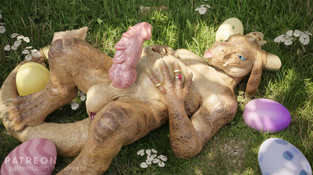 abdominal_bulge anthro anus balls egg gem genitals horn jewelry knot male non-canine_knot non-mammal_balls penis ring scales solo spread_anus spreading tail tongue tongue_out aquafreeze kag_(aquafreeze) kobold scalie 3d_(artwork) digital_media_(artwork)