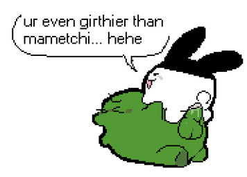 >_< ambiguous_anthro ambiguous_gender anthro balls big_balls big_penis black_eyes blush blush_lines bodily_fluids cheek_blush clenched_eyes cowgirl_position dialogue dominant dominant_female duckface duo ears_up ellipsis empty_eyes eyes_closed featureless_arms featureless_feet feet female female_on_top female_penetrated from_front_position genital_fluids genitals girthy green_balls green_body green_face green_feet green_penis long_ears looking_pleasured lying male male/female male_on_bottom male_penetrating male_penetrating_female monotone_background monotone_balls monotone_feet monotone_genitals monotone_penis name_in_dialogue nose_blush noseless o3o on_back on_bottom on_top open_:3 open_mouth open_smile partial_speech_bubble penetration penile penile_penetration penis penis_in_vagina scut_tail semi-anthro sex short short_arms short_legs short_tail side_view simple_background small_feet smile stubby_legs tail talking_to_another talking_to_partner text vaginal vaginal_fluids vaginal_fluids_on_penis vaginal_penetration white_background white_body white_face white_feet white_tail meatcanister tamagotchi kuchipatchi lagomorph leporid mammal mimitchi tamagotchi_(species) 2026 digital_media_(artwork) english_description english_text full-length_portrait pixel_(artwork) portrait
