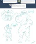 anthro ask_blog biceps big_muscles biped butt clothing cowboy_hat fur genitals group hat headgear headwear hug huge_muscles hyper hyper_muscles male male/male muscular muscular_anthro muscular_male nude penis tail juano austin_(juano) jonathan_(juano) stephen_(juano) canid canine canis fox mammal red_fox true_fox wolf digital_drawing_(artwork) digital_media_(artwork) line_art