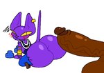 all_fours angry anthro anus big_butt big_penis black_eyes blush brown_body butt duo genitals half-closed_eyes looking_back male male/male narrowed_eyes penis purple_body purple_ears purple_nose purple_tail solo_focus tail vein veiny_penis yellow_sclera superiorfox dragon_ball dragon_ball_super lego beerus alien domestic_cat felid feline felis lego_minifigure mammal 2024 digital_media_(artwork)