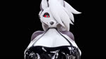 anthro big_breasts bottomless bouncing_breasts breast_squish breasts clothed clothing collar erect_nipples female fur grey_body grey_fur huge_breasts latex latex_clothing music nipple_slip nipples rubber_clothing small_waist solo spiked_collar spikes squish synced_to_music under_boob white_body white_fur severalbaps sound_warning helluva_boss mythology loona_(aeridiccore) loona_(helluva_boss) canid canid_demon canine demon hellhound mammal mythological_canine mythological_creature 16:9 3d_(artwork) 3d_animation animated digital_media_(artwork) hi_res short_playtime sound webm widescreen