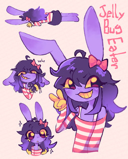 anthro bodily_fluids bottomwear bow_ribbon clothing dark_hair eyelashes female fur gesture giggle gloves hair hand_gesture handwear laying-down long_hair lying pattern_clothing purple_body purple_fur purple_hair skirt smile smiling_at_viewer solo sparkles striped_clothing stripes tears teeth trans_jax v_sign yellow_sclera yellow_teeth jellybugeater glitch_productions the_amazing_digital_circus jax_(tadc) arthropod centipede humanoid lagomorph leporid mammal myriapod rabbit bow_(disambiguation) purple hi_res trans_(lore) trans_woman_(lore)