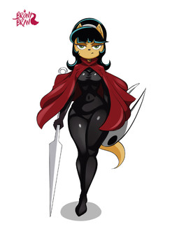 accessory anthro black_hair bodysuit cape clothing cosplay curvy_figure female front_view green_eyes hair hair_accessory hairband hourglass_figure mask melee_weapon polearm serious_face skinsuit solo spear standing tan_body tight_clothing weapon wide_hips bronybran hollow_knight_(franchise) nickelodeon t.u.f.f._puppy team_cherry kitty_katswell domestic_cat felid feline felis mammal 2025 colored full-length_portrait hi_res portrait shaded signature