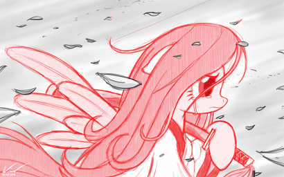 bodily_fluids crying feathered_wings feathers female fur hair leaf long_hair melee_weapon petals pink_hair samurai simple_background solo sword tears warrior weapon wind wings yellow_body yellow_fur symbianl friendship_is_magic hasbro my_little_pony mythology fluttershy_(mlp) equid equine mammal mythological_creature mythological_equine pegasus 16:10 2013 hi_res widescreen