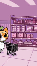 :3 ambiguous_gender anthro big_ears big_eyes biped bottle box cereal_box cereal_mascot container corn detailed_background duo floppy_ears fluffy fluffy_tail food food_costume fur paws pickle_(food) plant purple_background semi-anthro shelf shopping_cart simple_background tail text yellow_body yellow_fur kyrakupetsky chikn_nuggit cheezborger_(chikn_nuggit) chikn_nuggit_(chikn_nuggit) calico_cat canid canine canis domestic_cat domestic_dog felid feline felis mammal 2023 9:16 animated digital_media_(artwork) english_text hi_res short_playtime sound webm female_(lore) male_(lore)