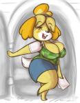animal_crossing anthro big_breasts blonde_hair breasts canine chubby cleavage clothed clothing dog female hair isabelle_(animal_crossing) joelasko mammal nintendo ponytail skirt smile teeth video_games wide_hips
Rating: Questionable
Score: 12
User: Robinebra
Date: October 18, 2013