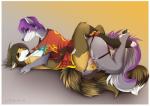 2014 anthro bottomless brown_hair canine dildo eye_contact female fox fur grey_fur hair insertion jess_(teckly) lesbian lycangel lying mammal missionary_position necklace nude on_back orange_fur penetration purple_hair pussy_juice sex sex_toy strapon topazfox vaginal vaginal_insertion vaginal_penetration wolf
Rating: Explicit
Score: 19
User: tony311
Date: February 06, 2014