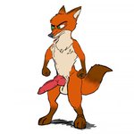 1:1 angry animal_genitalia animal_penis anthro balls big_penis canid canine canine_genitalia canine_penis disney erection fox genitals knot low_res male mammal mysteriousmansion nick_wilde penis red_fox solo standing true_fox zootopia