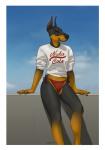 anthro border clothed clothing female looking_at_viewer simple_background solo white_border agentmoose brooke_(gbg) canid canine canis dobermann domestic_dog mammal pinscher hi_res