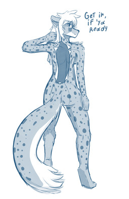 anthro butt clothing female fur hollow_body sketchy skinsuit solo striped_body striped_fur stripes suit tail tight_clothing unusual_anatomy avgchangedenjoyer secret_account changed_(video_game) leopard_(changed) animate_inanimate felid living_clothing mammal pantherine snow_leopard blue_and_white hi_res monochrome sketch