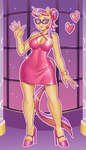 anthro anthrofied breasts cleavage clothed clothing dress eyewear female footwear glasses high_heels horn outline shoes solo nauth friendship_is_magic hasbro my_little_pony mythology moondancer_(mlp) equid equine mammal mythological_creature mythological_equine unicorn 4:7 absurd_res hi_res