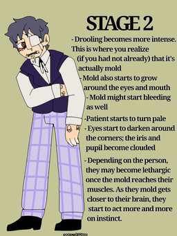 arm_on_stomach black_clothing black_footwear black_shoes bottomwear brown_eyes clothing eye_patch eyewear footwear grey_hair hair imminent_transformation infection jacket looking_away male mold_(fungus) not_furry open_mouth pale_skin pants pattern_bottomwear pattern_clothing pattern_pants plaid plaid_bottomwear plaid_clothing plaid_pants purple_bottomwear purple_clothing purple_jacket purple_pants purple_topwear pus shirt shoes simple_background sleeveless_jacket solo tan_background text topwear white_body white_clothing white_shirt white_skin white_topwear xxxdemondeerxxx fear_&_hunger_2:_termina fear_and_hunger daan_(fear_and_hunger) human mammal 2024 3:4 absurd_res colored english_text hi_res