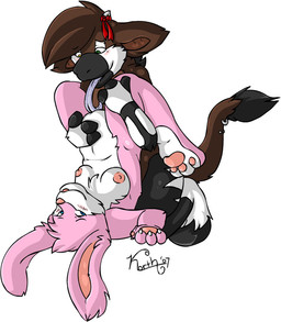 accessory anatomically_inaccurate anatomically_inaccurate_pawpads anthro ass_up blue_eyes blush breasts chest_tuft claws cunnilingus duo eyebrow_piercing eyebrow_ring facial_piercing female female/female fur furgonomic_piercing furgonomics green_eyes heterochromia horn jewelry licking long_tongue looking_at_viewer multiple_piercings nipples nude oral ossicone pawpads piercing ring_piercing sex simple_background smile surface_piercing tail tail_accessory tail_jewelry tail_piercing tail_ring_(piercing) tongue tongue_out tuft upside_down upside_down_cunnilingus vaginal white_background yellow_eyes korth giraffid lagomorph leporid mammal okapi rabbit 2007