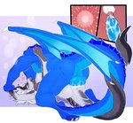anthro anthro_on_anthro anthro_penetrated anthro_penetrating anthro_penetrating_anthro balls balls_deep big_balls big_breasts blue_body blue_scales bodily_fluids breasts cervical_contact cum cum_in_pussy cum_in_uterus cum_inside cumshot duo ejaculation female female_penetrated french_kissing from_front_position genital_fluids genitals hair horn impregnation internal internal_vaginal kissing male male/female male_penetrating male_penetrating_female mating_press membrane_(anatomy) membranous_wings non-mammal_balls non-mammal_breasts non-mammal_hair ovum penetration penile penile_penetration penis_in_pussy scales sex sperm_cell tail uterus vaginal vaginal_penetration white_hair wings letsdrawcats mythology silver_(lightdragon92) dragon mythological_creature mythological_scalie scalie hi_res