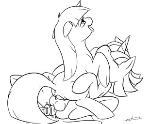 anal anal_penetration anus balls duo female feral genitals horn male male/female open_mouth penetration sex_toy tail tongue vibrator vulva unknown_artist friendship_is_magic hasbro my_little_pony mythology twilight_sparkle_(mlp) equid equine mammal mythological_creature mythological_equine unicorn monochrome signature source_request