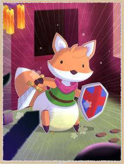 ambiguous_gender anthro beady_eyes big_diaper black_eyes blush blush_lines bodily_fluids border brick_wall brown_body brown_fur brown_nose clothed clothing cloud_emanata detailed_background diaper diaper_puff dipstick_tail emanata foreground_silhouette fur genital_fluids gloves_(marking) grass green_clothing green_shirt green_topwear green_tunic head_tuft holding_melee_weapon holding_object holding_shield holding_sword holding_weapon markings melee_weapon motion_lines mouthless multicolored_body multicolored_fur orange_body orange_fur orange_tail outside pink_scarf plant scarf shield shirt silhouette solo standing sword tail tail_markings tan_border topwear tuft tunic two_tone_tail unclean_diaper urine used_diaper using_diaper wall_(structure) weapon wearing_diaper wet_diaper wetting wetting_diaper white_body white_diaper white_fur white_inner_ear white_tail white_tail_tip window tenerius tunic_(video_game) ruin_seeker canid canine fox mammal 2024 absurd_res hi_res