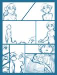 2016 anthro bed bedding blanket blue_and_white breasts brother_(lore) brother_and_sister_(lore) canid canine canis casual_nudity chest_tuft comic conditional_dnp dream ears_down female fur furniture gender_transformation group hair keidran lying male mammal monochrome natani nude on_ground pivoted_ears sibling_(lore) simple_background sister_(lore) sketch small_breasts tom_fischbach transformation tuft twokinds white_background wolf youngtani zen_(twokinds)
