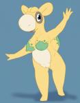 anthro anthrofied biped breasts camelid feet female generation_3_pokemon genitals grey_eyes hi_res looking_at_viewer mammal nintendo nipples nude numel open_mouth pokemon pokemon_(species) pokemorph posexe pussy short simple_background slightly_chubby smile solo tongue