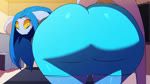 16:9 2023 animated anthro anus ass_clapping bedroom_eyes bent_over big_breasts big_butt blue_body blue_hair bottomwear bouncing_breasts bouncing_butt breasts butt butt_focus clothed clothing cobra digital_media_(artwork) fangs female genitals hair hi_res huge_butt inside long_hair looking_at_viewer looking_back narrowed_eyes non-mammal_hair presenting presenting_hindquarters pupils pussy raised_bottomwear raised_clothing raised_skirt rear_view reptile scalie seductive short_playtime skirt slit_pupils smile snake solo sound sound_warning ssilmarie_(trinity-fate62) teeth tight_bottomwear tight_clothing tight_skirt trinity-fate62 twerking webm widescreen yellow_sclera