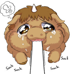 1_horn ambiguous_gender anime_style bodily_fluids brown_body brown_fur brown_hooves clothed clothing crying diaper feral front_view fur hooves horn neonate pacifier sad shota solo sucking tears text thinking thought_bubble wearing_diaper white_horn wings young young_ambiguous young_feral yellowcottoncandy030 fluffy_pony mythology equid equine fluffy_pony_(species) mammal mythological_creature mythological_equine winged_unicorn 1:1 2025 digital_media_(artwork) english_text hi_res