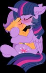 age_difference blush duo female feral hug kissing male male/female size_difference young sherathoz friendship_is_magic hasbro my_little_pony tender_taps_(mlp) twilight_sparkle_(mlp) equid equine mammal hi_res