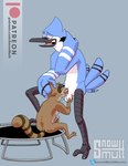 2_toes 3_toes 4_fingers absurd_res anthro anthro_on_anthro anthro_penetrated anthro_penetrating anthro_penetrating_anthro avian avian_feet ball_fondling balls beak bird bird_legs black_beak black_body black_feathers blue_background blue_body blue_feathers blue_jay bodily_fluids butt cartoon_network claws corvid duo eyes_closed feather_tuft feathers feet fellatio fingers fondling fur fur_tuft genital_fluids genitals half-closed_eyes hand_on_head head_tuft hi_res jay_(bird) larger_male looking_down male male/male male_penetrated male_penetrating male_penetrating_male mammal masturbation mordecai_(regular_show) narrowed_eyes neck_bulge new_world_jay nude one_leg_up open_beak open_mouth oral oral_penetration oscine passerine penetration penile penile_masturbation penis penis_in_mouth precum procyonid pubes raccoon raised_leg regular_show rigby_(regular_show) sex simple_background sitting size_difference smaller_male smaller_penetrated snowmutt tail tail_feathers talons tan_body tan_fur teeth text toe_claws toes tongue tongue_out tongue_out_blowjob trampoline tuft two_tone_tail white_balls white_body white_feathers