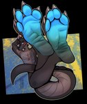 alpha_channel anthro blush claws curling_toes dogeoisie dragon feet foot_fetish foot_focus foot_shot hi_res hindpaw male mythological_creature mythological_scalie mythology paws raised_paw scalie soles solo tail teasing toe_claws toes wrinkled_feet wrinkles xero_(captainscales)