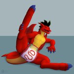 anthro bottomwear clothed clothing diaper male solo tail underwear wearing_diaper secret_desires american_dragon:_jake_long disney mythology jake_long dragon mythological_creature mythological_scalie scalie 1:1 absurd_res hi_res