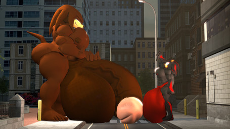 abs anthro balls big_balls big_bulge big_butt big_muscles big_pecs big_penis body_hair bulge butt chest_hair duo flaccid genitals huge_balls huge_bulge huge_pecs huge_penis hyper hyper_balls hyper_bulge hyper_genitalia hyper_penis larger_male looking_down looking_up macro male muscular muscular_male nude pecs penis penis_size_difference scar shocked size_difference smaller_male smug_grin standing thick_thighs angelic_endowment sega sonic_the_hedgehog_(series) fan_character shadow_the_hedgehog trial_the_echidna echidna eulipotyphlan hedgehog mammal monotreme 16:9 3d_(artwork) digital_media_(artwork) hi_res widescreen