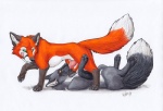 2014 alma_aurora ambiguous_gender animal_genitalia canine canine_penis fellatio feral fox knot licking licking_lips lying male mammal on_back oral oral_sex penis sex silver_fox slit_pupils tongue
Rating: Explicit
Score: 15
User: tony311
Date: April 18, 2014