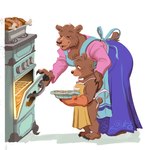 anthro appliance apron apron_only baking clothed clothing cooking dessert dress duo female food good_parenting handwear kitchen_appliance male mature_anthro mature_female oven oven_gloves oven_mitts pastry pie young young_anthro l8enji little_bear little_bear_(character) mother_bear bear brown_bear mammal ursine digital_drawing_(artwork) digital_media_(artwork) digital_painting_(artwork) hi_res mother_(lore) mother_and_child_(lore) mother_and_son_(lore) parent_(lore) parent_and_child_(lore) parent_and_son_(lore) son_(lore)