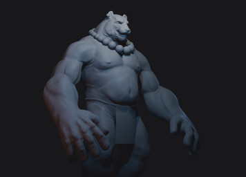anthro beads belly bottomwear breasts clothing ear_piercing ear_ring loincloth male muscular muscular_male nipples overweight piercing ring_piercing solo underwear nero228 felid mammal pantherine tiger 3d_(artwork) blender_(artwork) blender_cycles_(artwork) digital_media_(artwork) hi_res