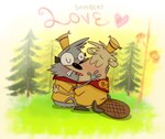 blush clothed clothing duo eyewear french_kissing glasses kissing male male/male young foxywolxy camp_lazlo cartoon_network samson_clogmeyer wilbert_(camp_lazlo) beaver caviid guinea_pig mammal rodent hi_res