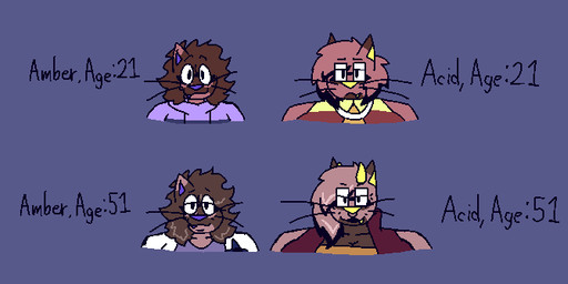 age_difference anthro big_breasts breasts clothing cute_fangs double_chin duo eyewear facial_piercing fangs female flower front_view glasses halo hoodie horn jacket jewelry lipstick makeup necklace nose_piercing nose_ring older_female overweight overweight_female piercing plant rectangular_glasses ring_piercing round_glasses shirt teeth text thick_arms time_skip topwear vest whiskers felineflustered acid_(felineflustered) amber_(felineflustered) angel demon domestic_cat fallen_angel felid feline felis mammal bust_portrait portrait sketch trans_(lore) trans_woman_(lore)